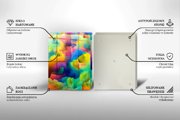 Deska do krojenia Barwna abstrakcja