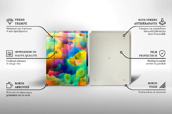 Deska do krojenia Barwna abstrakcja