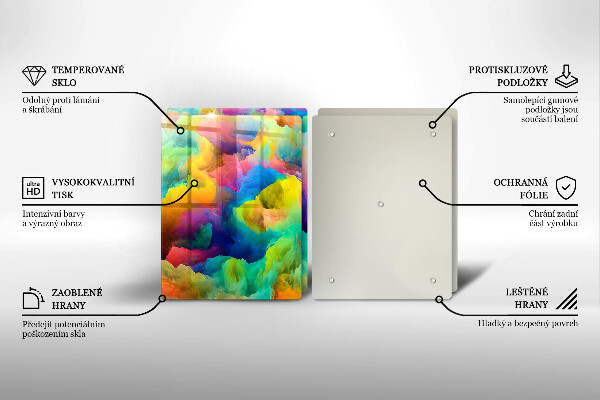 Deska do krojenia Barwna abstrakcja