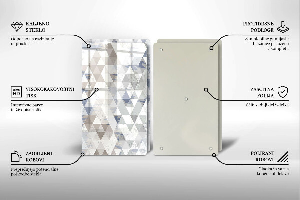 Deska do krojenia Wzór trójkąty