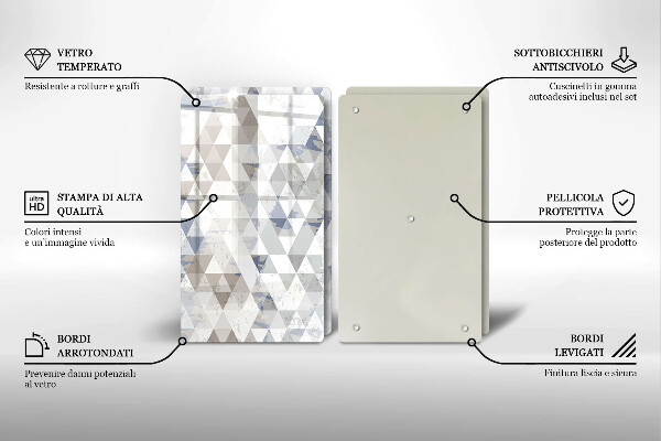 Deska do krojenia Wzór trójkąty