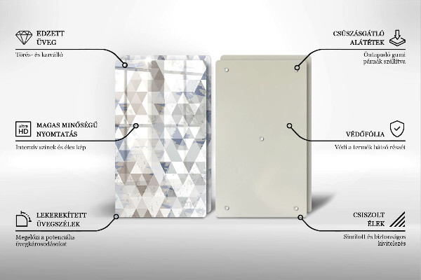 Deska do krojenia Wzór trójkąty