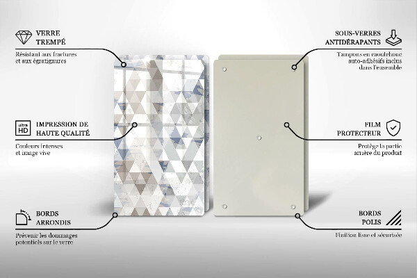 Deska do krojenia Wzór trójkąty