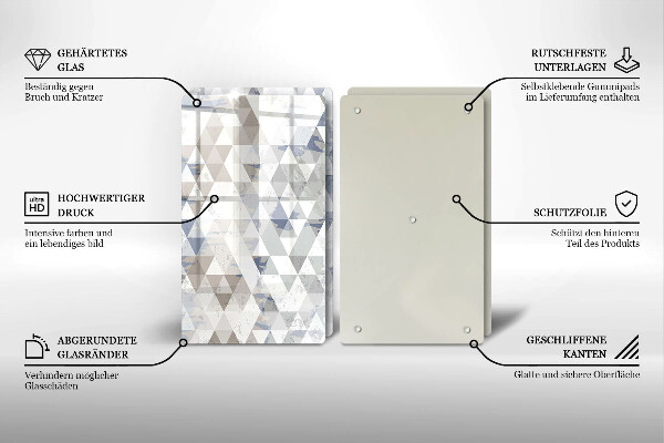 Deska do krojenia Wzór trójkąty