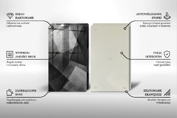 Deska do krojenia Geometryczna abstrakcja