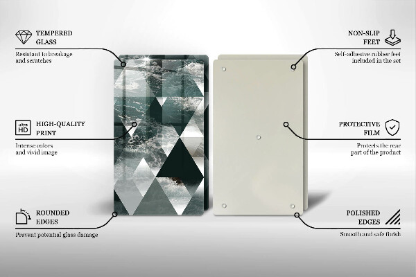 Deska do krojenia Trójkąty i woda