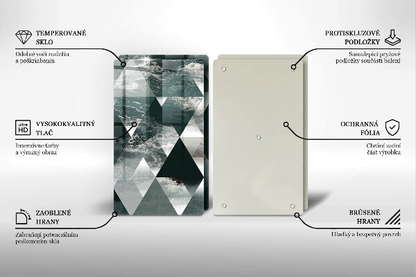 Deska do krojenia Trójkąty i woda