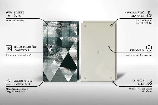 Deska do krojenia Trójkąty i woda