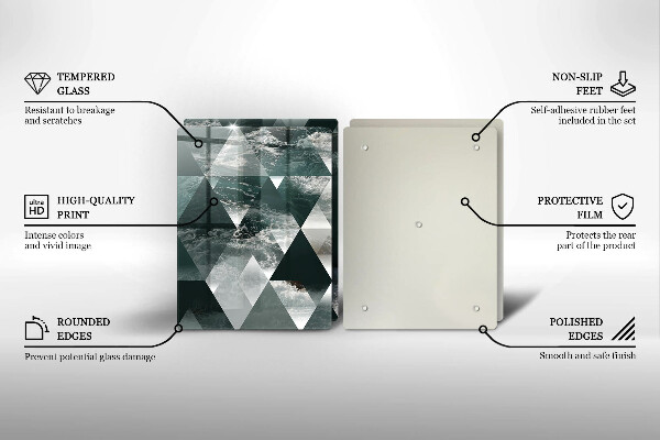 Deska do krojenia Trójkąty i woda