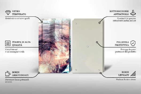 Deska do krojenia Malowana abstrakcja