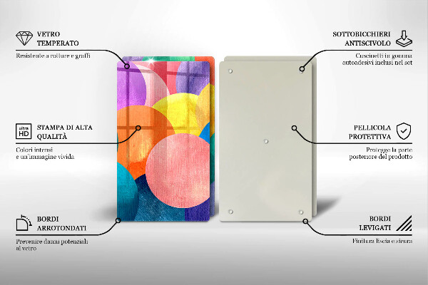 Deska do krojenia Barwne koła