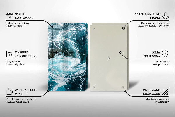 Deska do krojenia Spieniona fale wody