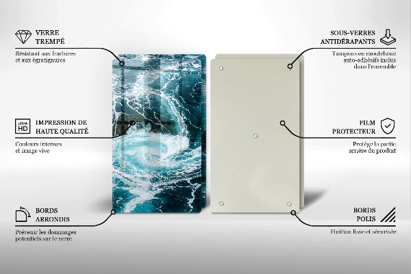 Deska do krojenia Spieniona fale wody