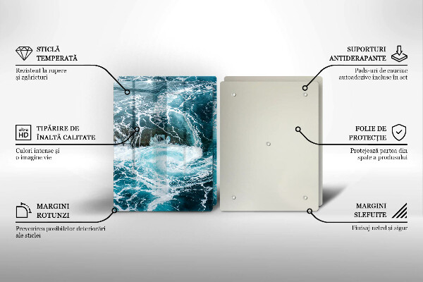 Deska do krojenia Spieniona fale wody