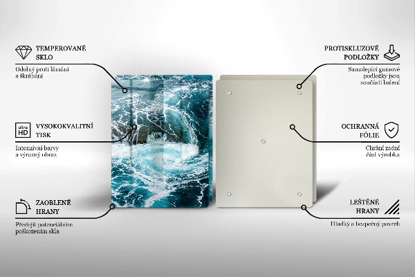 Deska do krojenia Spieniona fale wody