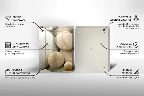 Deska do krojenia Wzór owalne kamienie