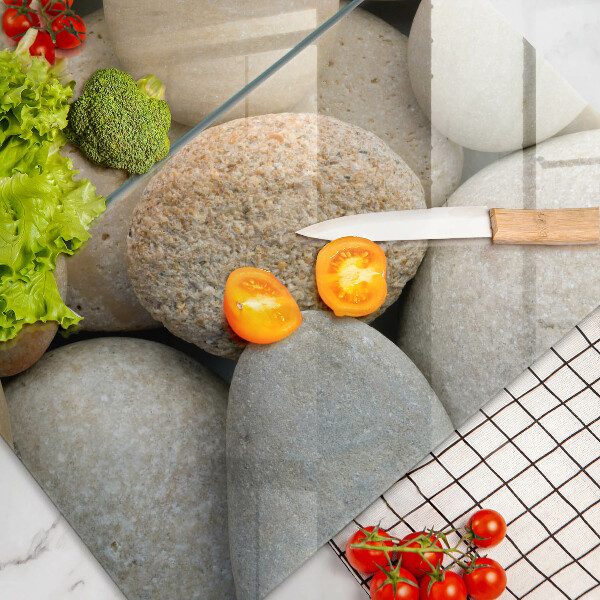 Deska do krojenia Wzór owalne kamienie