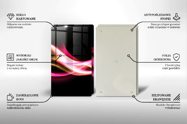 Deska do krojenia Abstrakcja neonowy dym