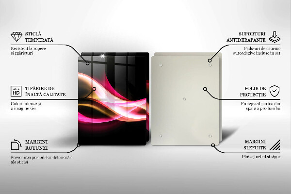 Deska do krojenia Abstrakcja neonowy dym