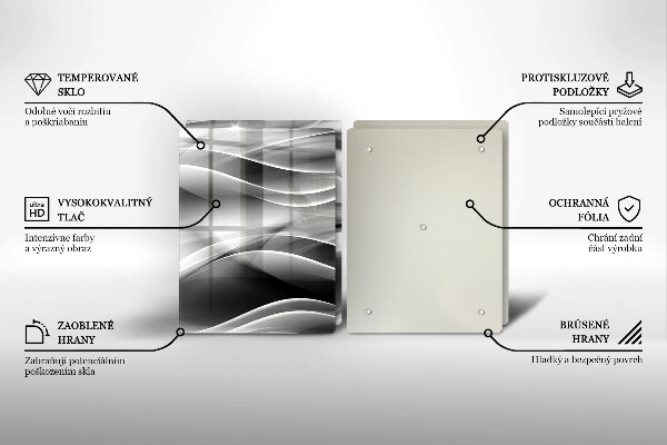 Deska do krojenia Abstrakcja linie dymu