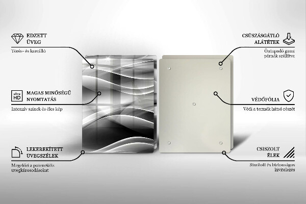 Deska do krojenia Abstrakcja linie dymu