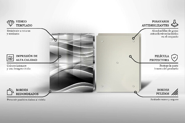 Deska do krojenia Abstrakcja linie dymu