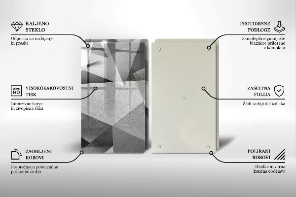 Deska do krojenia Betonowa ostra abstrakcja