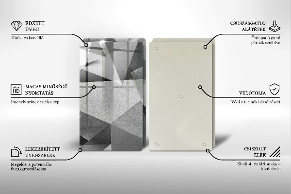 Deska do krojenia Betonowa ostra abstrakcja