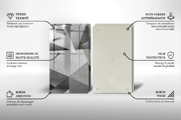 Deska do krojenia Betonowa ostra abstrakcja