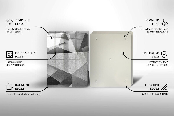 Deska do krojenia Betonowa ostra abstrakcja