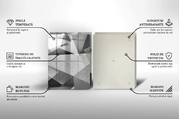 Deska do krojenia Betonowa ostra abstrakcja