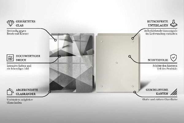 Deska do krojenia Betonowa ostra abstrakcja