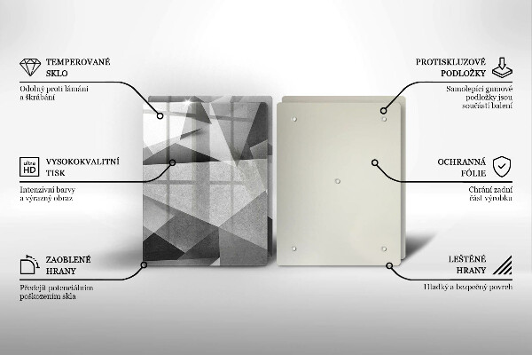 Deska do krojenia Betonowa ostra abstrakcja