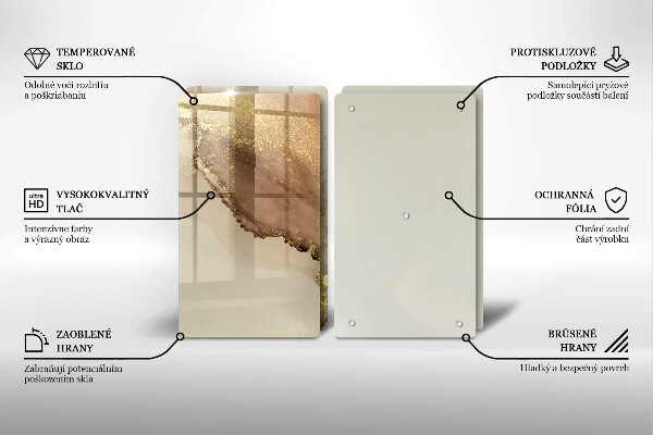 Deska do krojenia Abstrakcja złoto