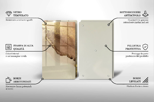 Deska do krojenia Abstrakcja złoto