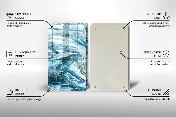 Deska do krojenia Struktura ze złotem