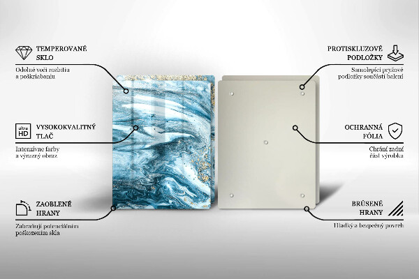 Deska do krojenia Struktura ze złotem