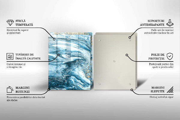 Deska do krojenia Struktura ze złotem
