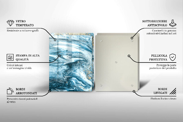 Deska do krojenia Struktura ze złotem