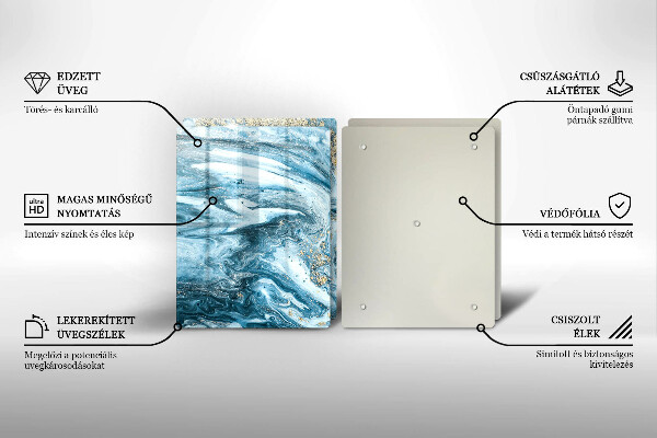 Deska do krojenia Struktura ze złotem