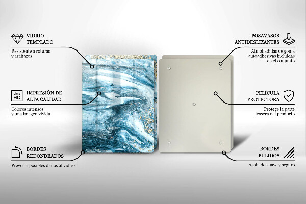 Deska do krojenia Struktura ze złotem