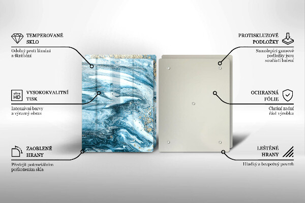 Deska do krojenia Struktura ze złotem