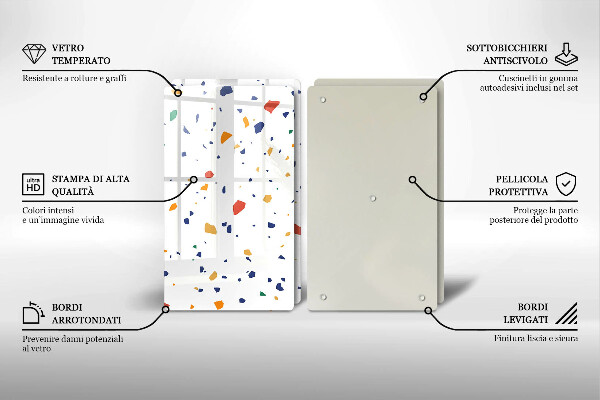 Deska do krojenia Kolorowy gres