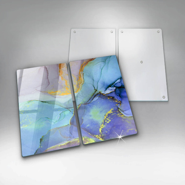 Deska do krojenia Pęknięty kamień złoto