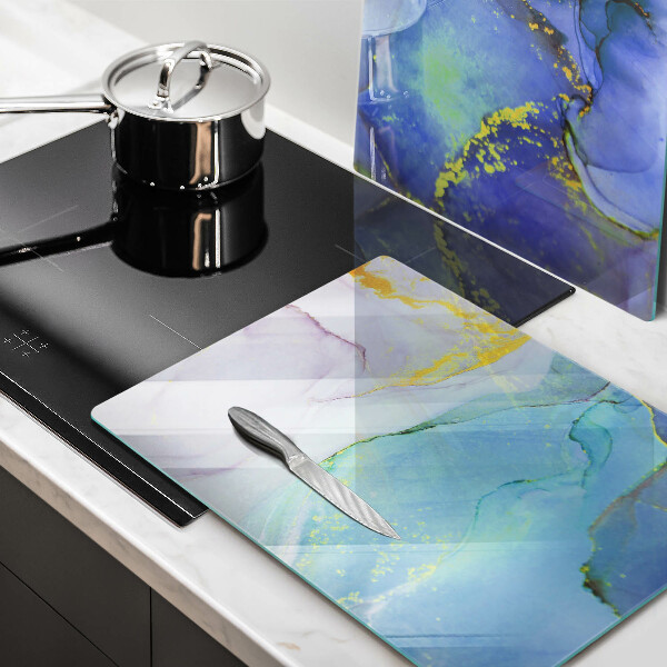 Deska do krojenia Pęknięty kamień złoto