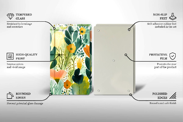 Deska do krojenia Malowane kwiaty