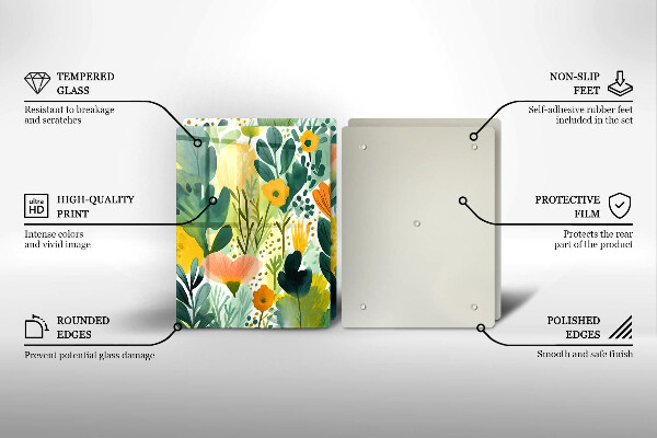 Deska do krojenia Malowane kwiaty