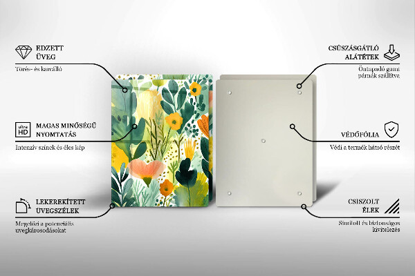 Deska do krojenia Malowane kwiaty