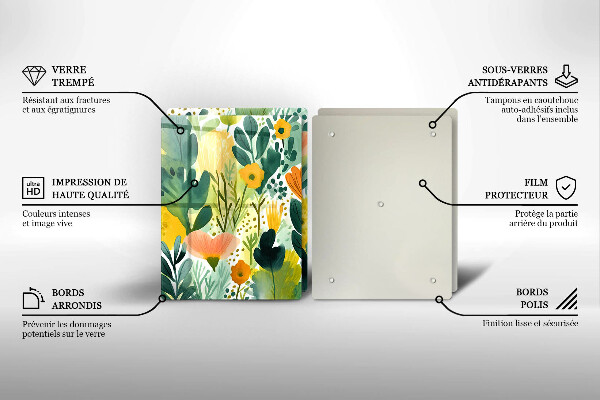 Deska do krojenia Malowane kwiaty