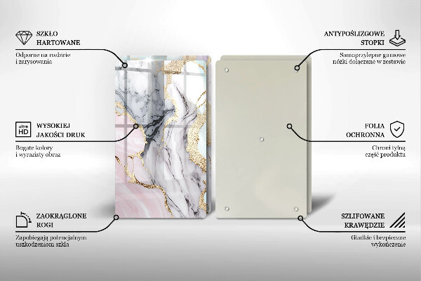 Deska do krojenia Pastelowy marmur